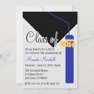 Classe De Convite Para Graduação De Tassel 2014