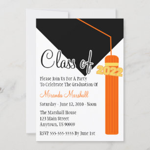 Classe De Convite Para Graduação De Tassel 2022 