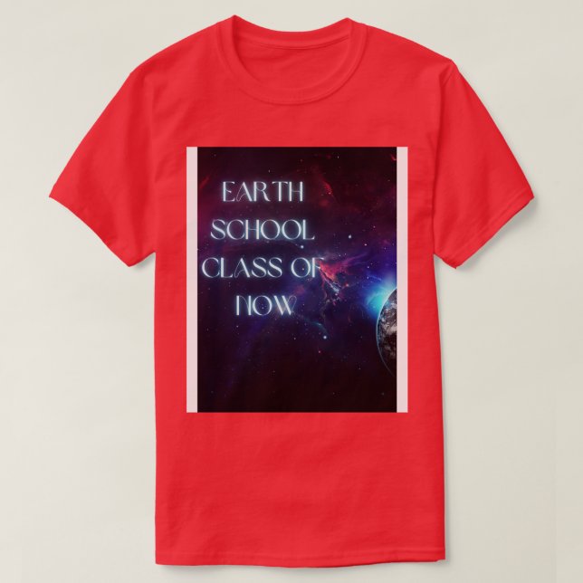 Classe de Escola da Terra da Camisa NOW (Frente do Design)