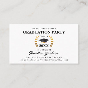 Classe de festa de formatura da placa de inserção 