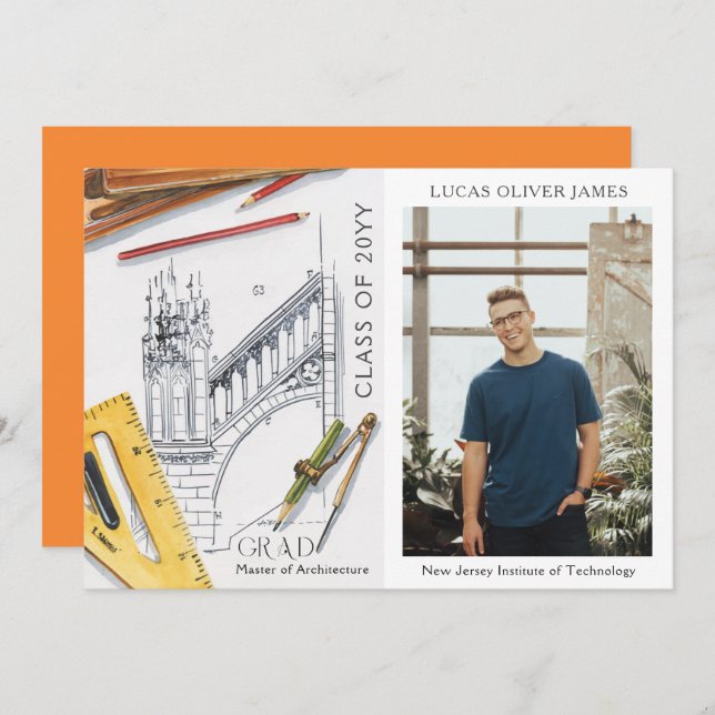 Classe de Graduação do Engenheiro da Arquitetura 2 (Frente/Verso)