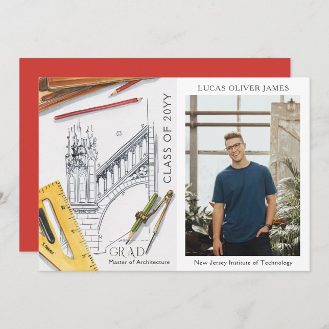 Classe de Graduação do Engenheiro da Arquitetura 2 (Frente/Verso)