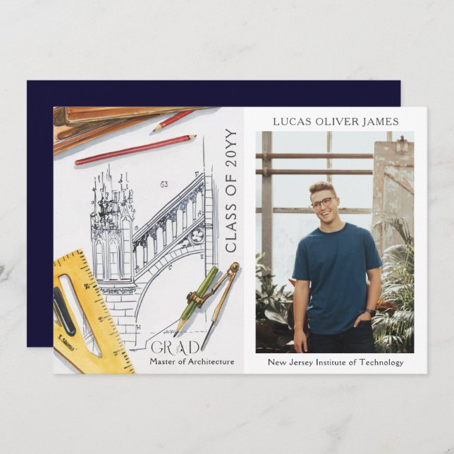 Classe de Graduação do Engenheiro da Arquitetura 2 (Frente/Verso)