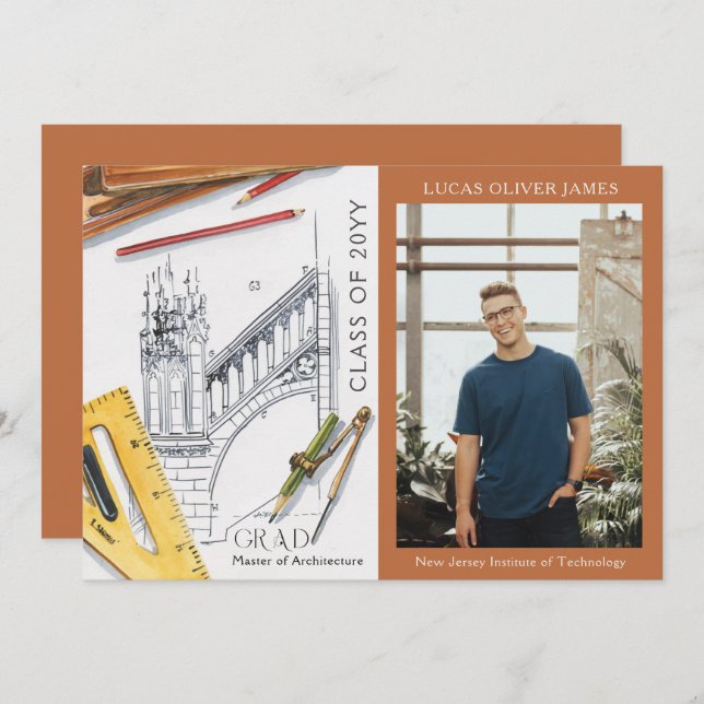 Classe de Graduação do Engenheiro da Arquitetura 2 (Frente/Verso)