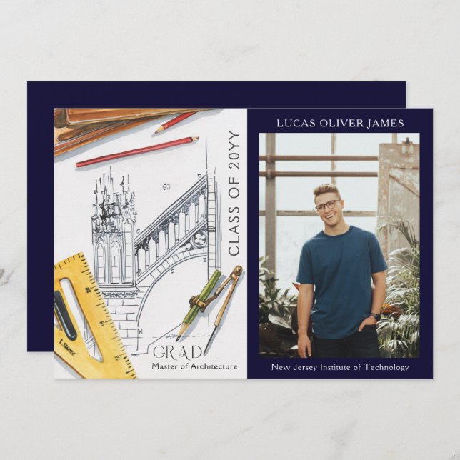 Classe de Graduação do Engenheiro da Arquitetura 2 (Frente/Verso)