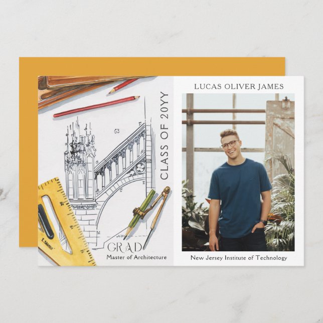 Classe de Graduação do Engenheiro da Arquitetura 2 (Frente/Verso)