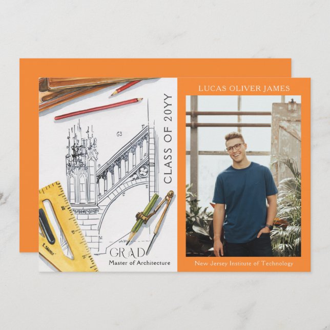 Classe de Graduação do Engenheiro da Arquitetura 2 (Frente/Verso)