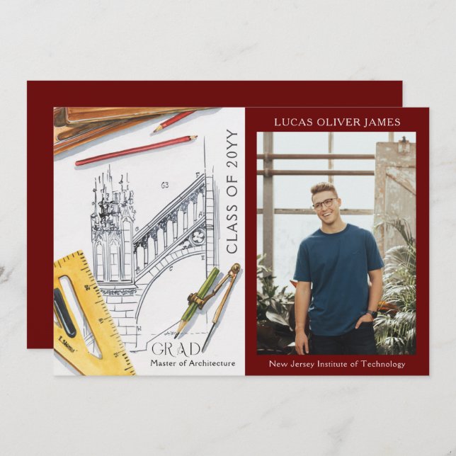 Classe de Graduação do Engenheiro de Arquitetura (Frente/Verso)