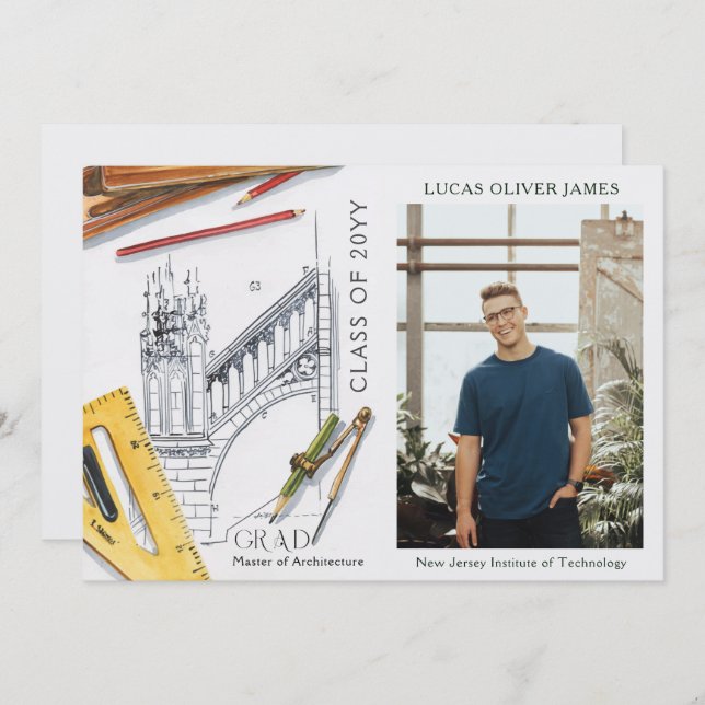 Classe de Graduação do Engenheiro de Arquitetura (Frente/Verso)