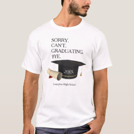 Classe de Graduação do Presente de Camisa T Engraç