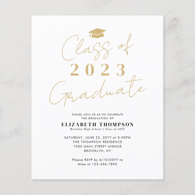 Classe de Orçamento da Festa de formatura de Forma (Frente)