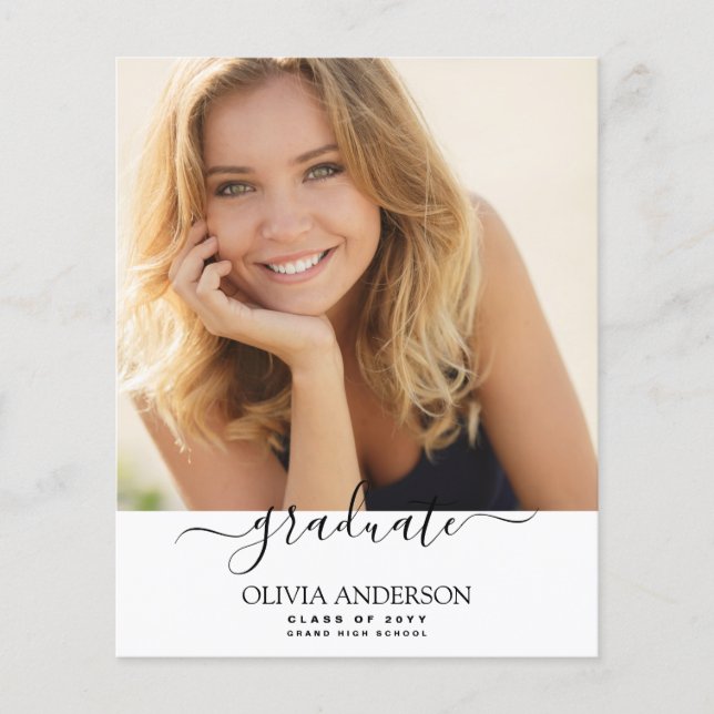 Classe de Orçamento de Graduação de Foto Branca 20 (Frente)