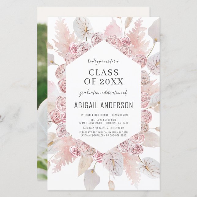 Classe de Orçamento do Convite de festas de Forman (Frente/Verso)