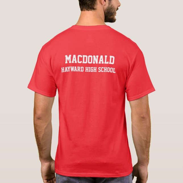 Classe de Segundo grau 20XX - Camisa T personaliza (Verso)