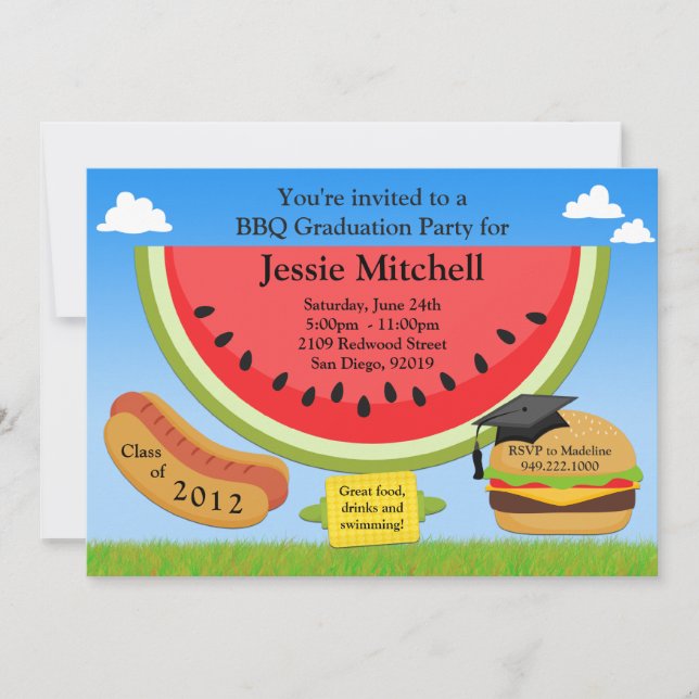 Classe do convite da festa de formatura do (Frente)