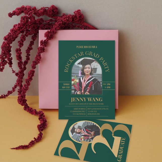 Classe do Convite de festas de Formando de Foto em (Criador carregado)