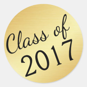 Classe Dourada dos adesivos para graduação de 2017