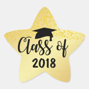 Classe Dourado da estrela de etiqueta da graduaç