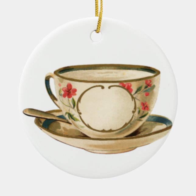 Classe Enfeites de natal Cerâmica Round Teacup (Frente)