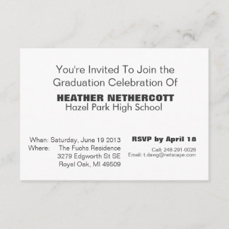 Classe moderna do cartão da graduação de 2013