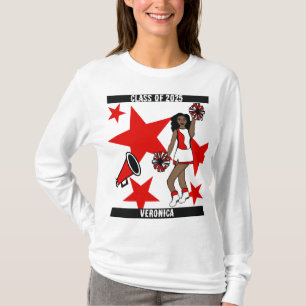 Classe Personalizada de Camisa de Animação Vermelh