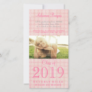 Classe superior da graduação das meninas do cartão