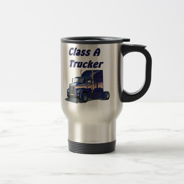 Classe uma caneca de viagem do camionista (Direita)