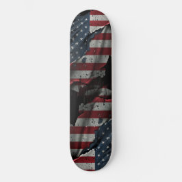 Classic American Flag Skateboard Deck