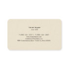 Classic Attorney Faux Linen Cartão de visita