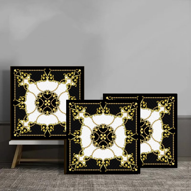 Classic Black and Gold Baroque Elegant Vintage  (Criador carregado)