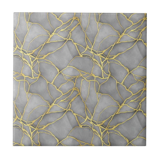 Classic Carrara Gold Marble Black Silver (Frente)