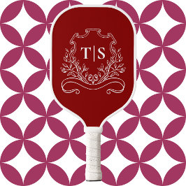 Classic Crimson Red Monogram Initial