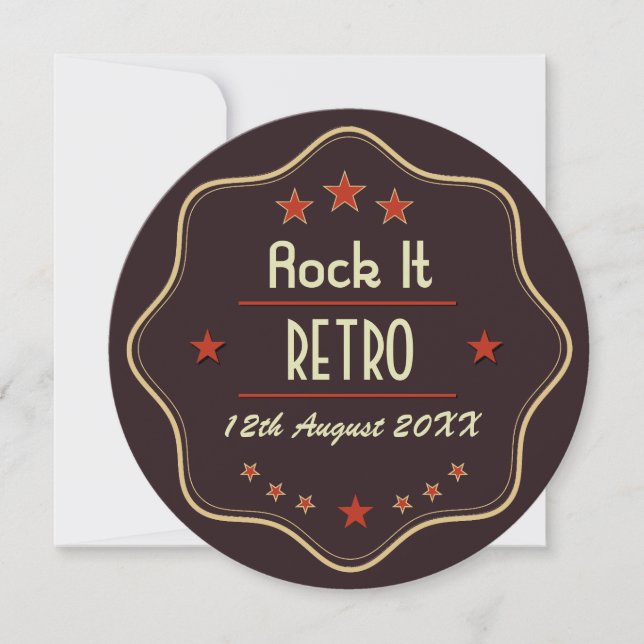 Classic Custom Text Retro Label (Frente)