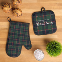 Classic Dark Blue Red Green Plaid Pattern