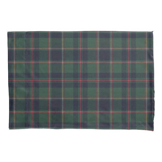 Classic Dark Blue Red Green Plaid Pattern (Frente)