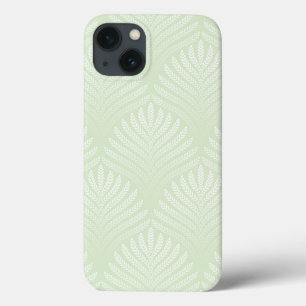 Classic foliage pattern in white and green