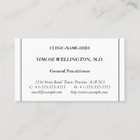 Classic Health Care Specialist Cartão de visita