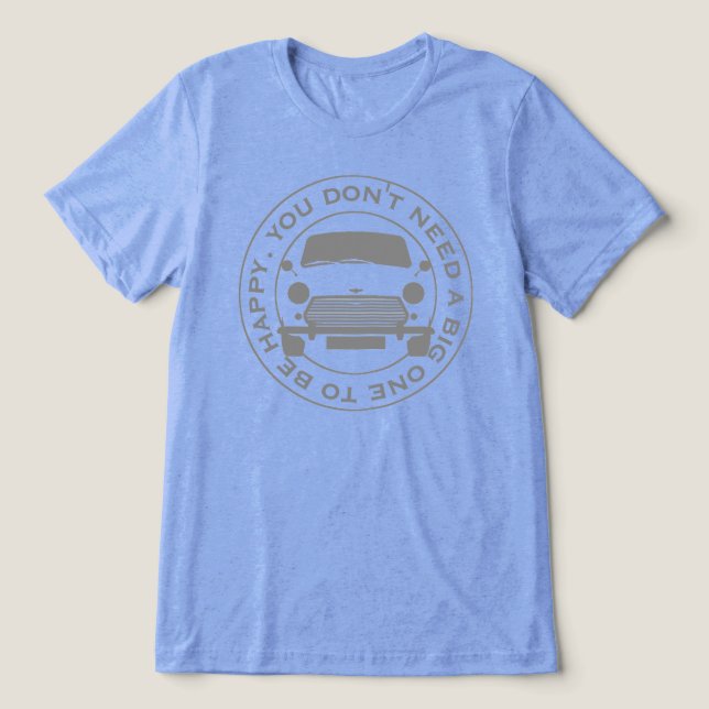 Classic Mini Car original 1960's tag line. (Design frontal)