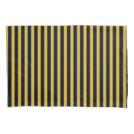 Classic Modern Striped Black and Metallic Gold