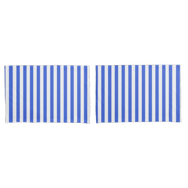 Classic Modern Striped Royal Blue and White (Frente - conjunto)