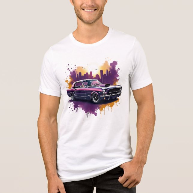 Classic Mustang Muscle Car T-Shirt  (Frente)