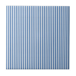 Classic Nautical Blue and White Ticking Stripe