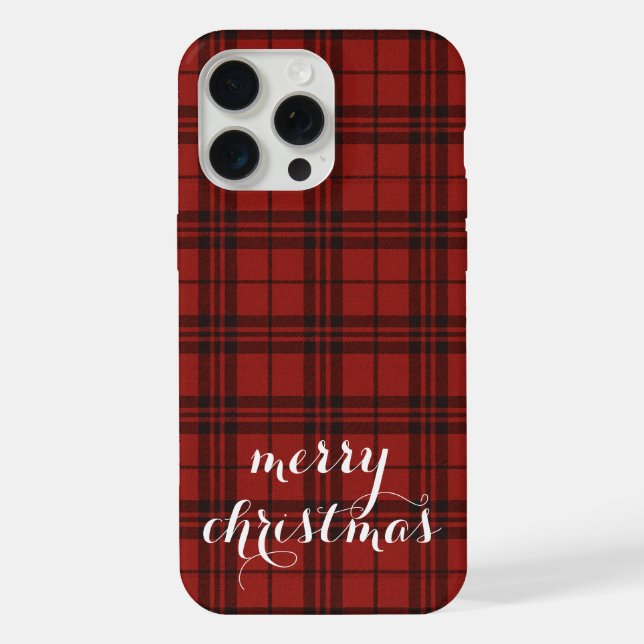 Classic Plaid Merry Christmas Festive -  (Verso)