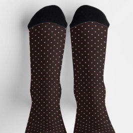 Classic Polka Dot Pattern, Brown, Boho Polka Dots