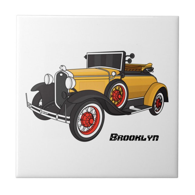 Classic yellow car 1931 (Frente)