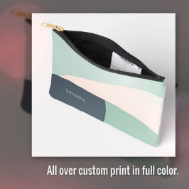 Clássica Chic Teal & Beige Personalizável Minimali