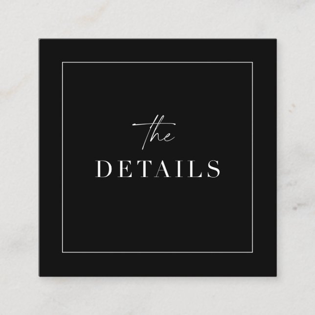 Clássica Detalhes do Invólucro Analisar Cartão de  (Frente)