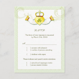 Clássica Irlandesa Wedding Menu Choice RSVP