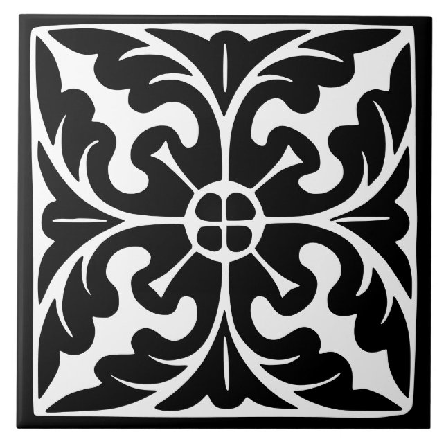 Clássico Antigo: Preto e Branco Tradicional (Frente)