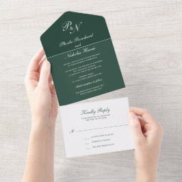 Clássico Casamento Floresta Verde Elegante